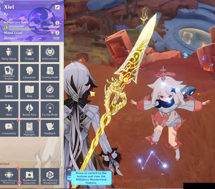 Genshin Impact Accounts ASIA|AR 56| 7 Limited +2(*5Weapon)|Arlecchino,Furi image 2