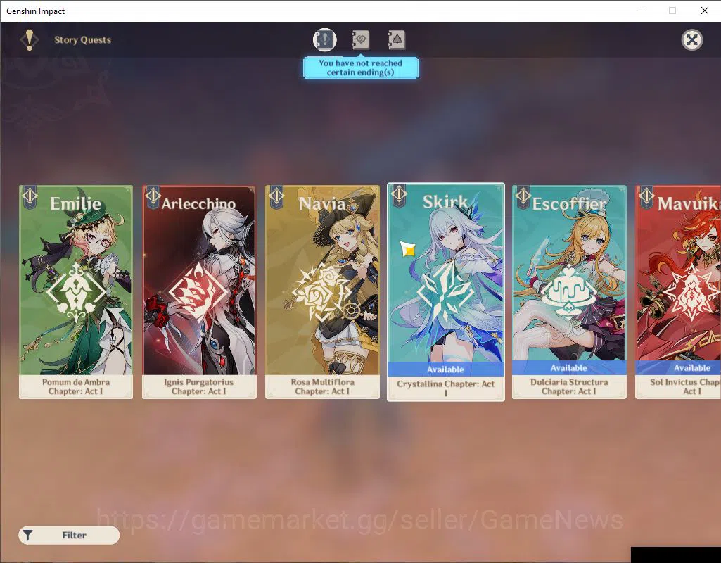 Genshin Impact Accounts ASIA|AR 56| 7 Limited +2(*5Weapon)|Arlecchino,Furi image 11