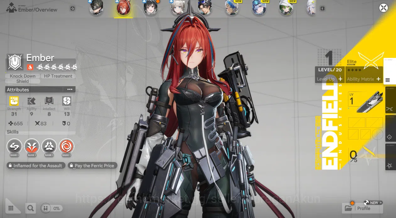 Arknights: Endfield Accounts Asia|Fresh starter Meta Amber + 5SR (Arclight,Ales image 15