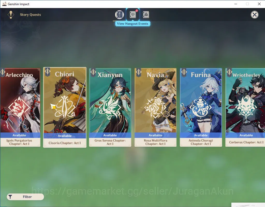 Genshin Impact Accounts ASIA | 55AR | 2 Limited +23(*4Character)  +3(*5Wea image 11