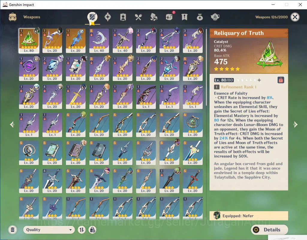 Genshin Impact Accounts ASIA | 55AR | 2 Limited +23(*4Character)  +3(*5Wea image 5