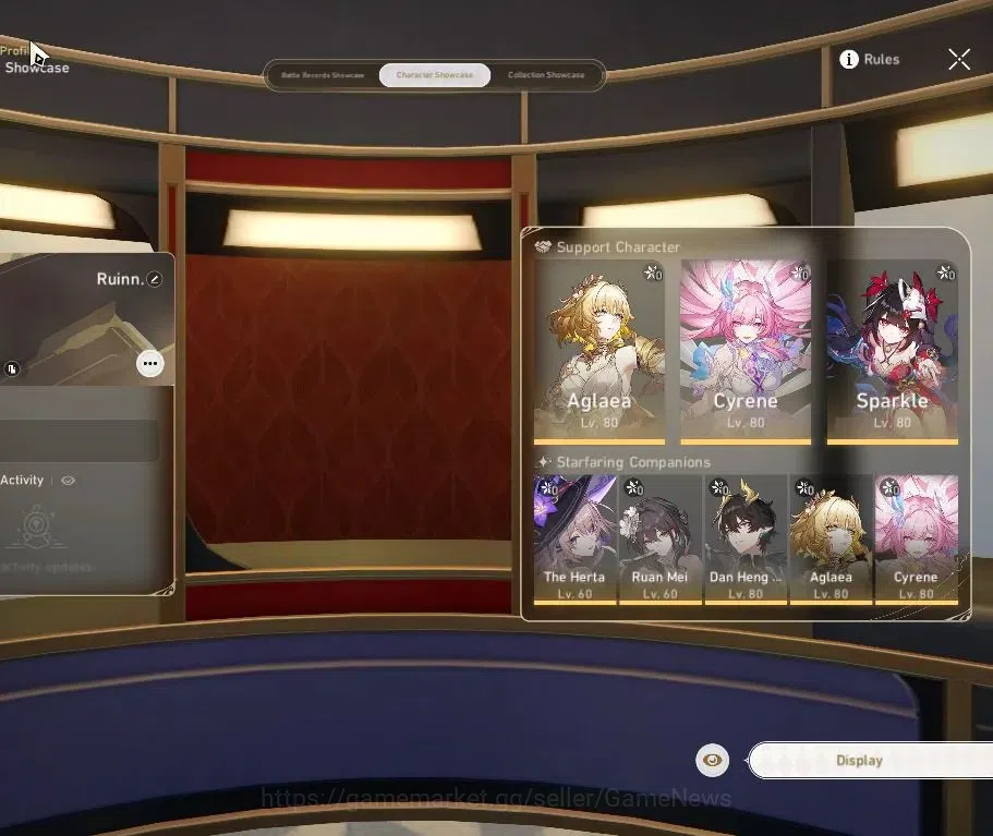 Honkai Star Rail Accounts ASIA|TL 62|8 Limited|[Cyrene+Sign,Aglaea,Dante,Spa image 2