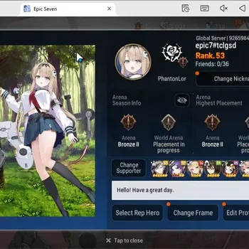 Epic Seven Accounts Starter Global unver|Starter fresh|5 ML(SD.Diene,C.Pavel,NMLuna,S.Aramintha,LC.Bellona,,Etc.)|PoH+Bless