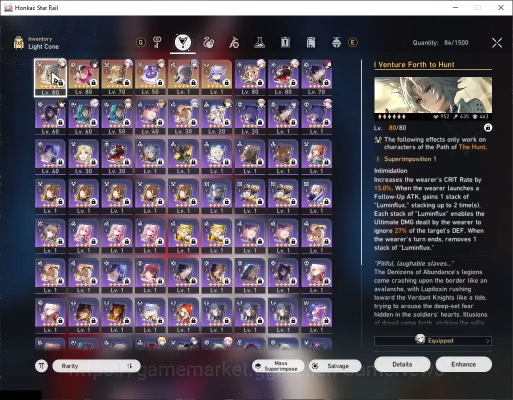 Honkai Star Rail Accounts Asia|TL 66|11 Limited|Feixiao+Sign,Mortenax Blade, image 5