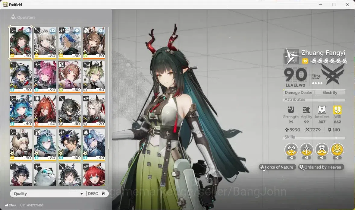 Arknights: Endfield Accounts Asia |Lv 60|5 Limit (Zhuang Fangyi,GilbertaP2,Yvon image 2