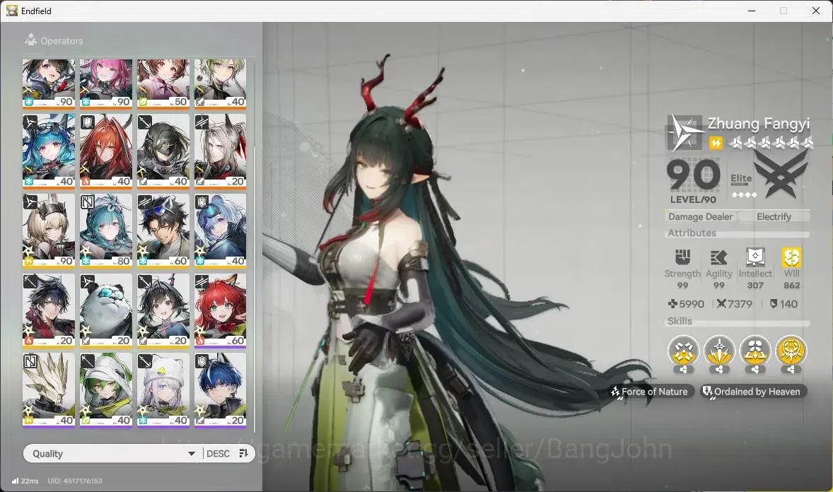 Arknights: Endfield Accounts Asia |Lv 60|5 Limit (Zhuang Fangyi,GilbertaP2,Yvon image 3