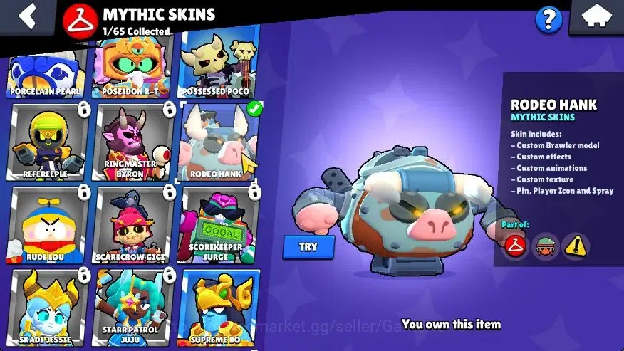 Brawl Stars Accounts 801 Trophy|20 Brawlers 2 Max Lvl (Edgar,Ruffs)Lege image 11
