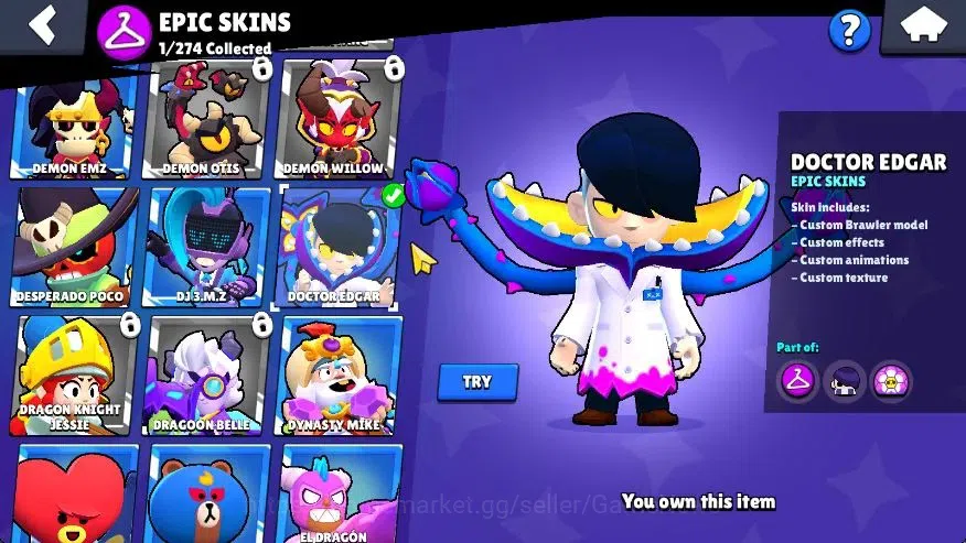 Brawl Stars Accounts 801 Trophy|20 Brawlers 2 Max Lvl (Edgar,Ruffs)Lege image 12