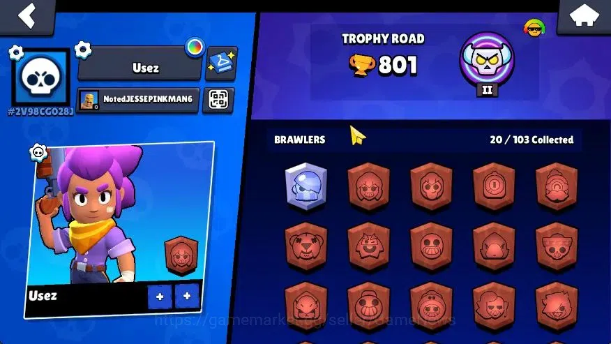 Brawl Stars Accounts 801 Trophy|20 Brawlers 2 Max Lvl (Edgar,Ruffs)Lege image 16
