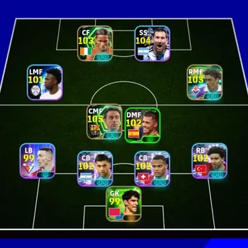 eFootball Accounts Legends & Iconic Players Android|Power 3160|8 Epic Xavi,Rui Costa,Wayne Rooney,Didier Drogba,Dimitar