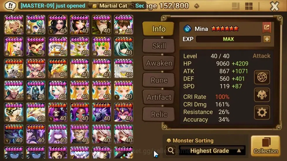 Summoners War: Sky Arena Accounts ASIA Lv100|5LD[Giana,Cadiz,Etc]|105 Total NB5[Gand image 14