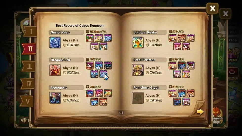 Summoners War: Sky Arena Accounts ASIA Lv100|5LD[Giana,Cadiz,Etc]|105 Total NB5[Gand image 6