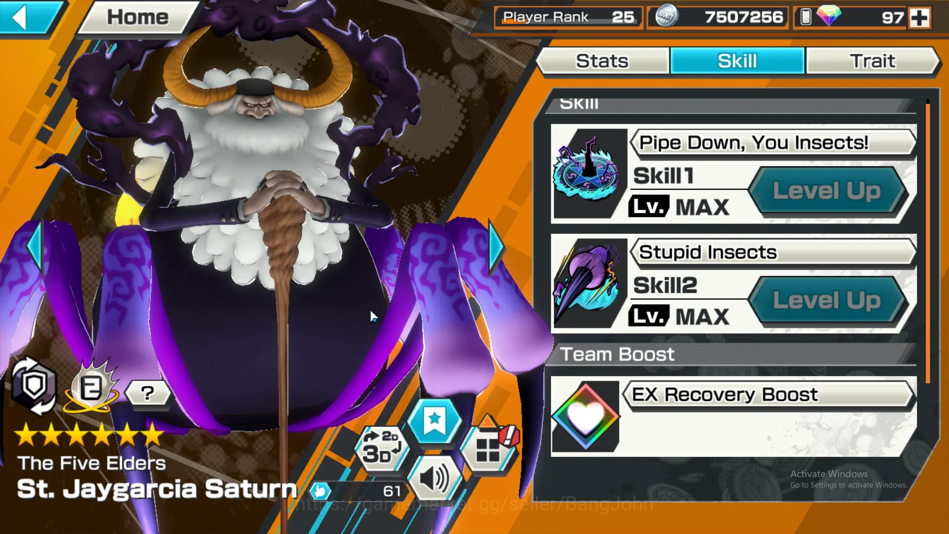One Piece Bounty Rush Accounts GLOBAL | many ex, four emperor luffy, borsalino, a image 12