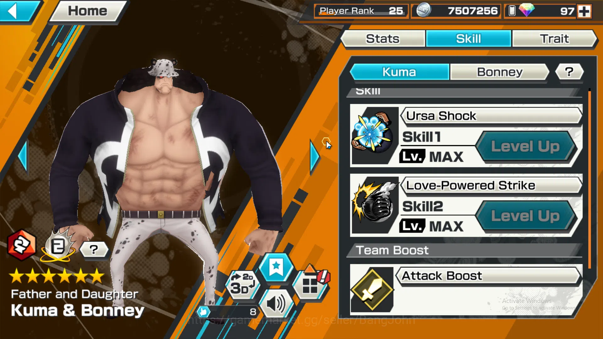 One Piece Bounty Rush Accounts GLOBAL | many ex, four emperor luffy, borsalino, a image 14
