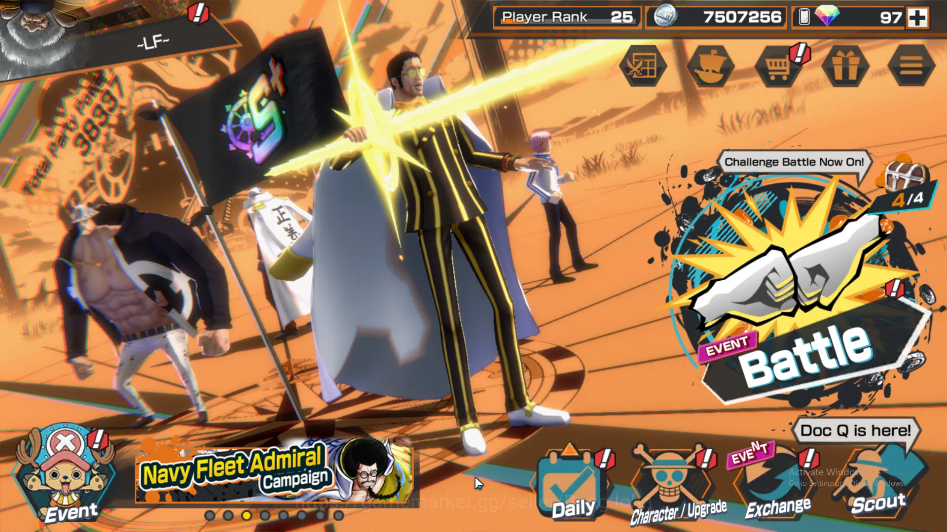 One Piece Bounty Rush Accounts GLOBAL | many ex, four emperor luffy, borsalino, a image 2