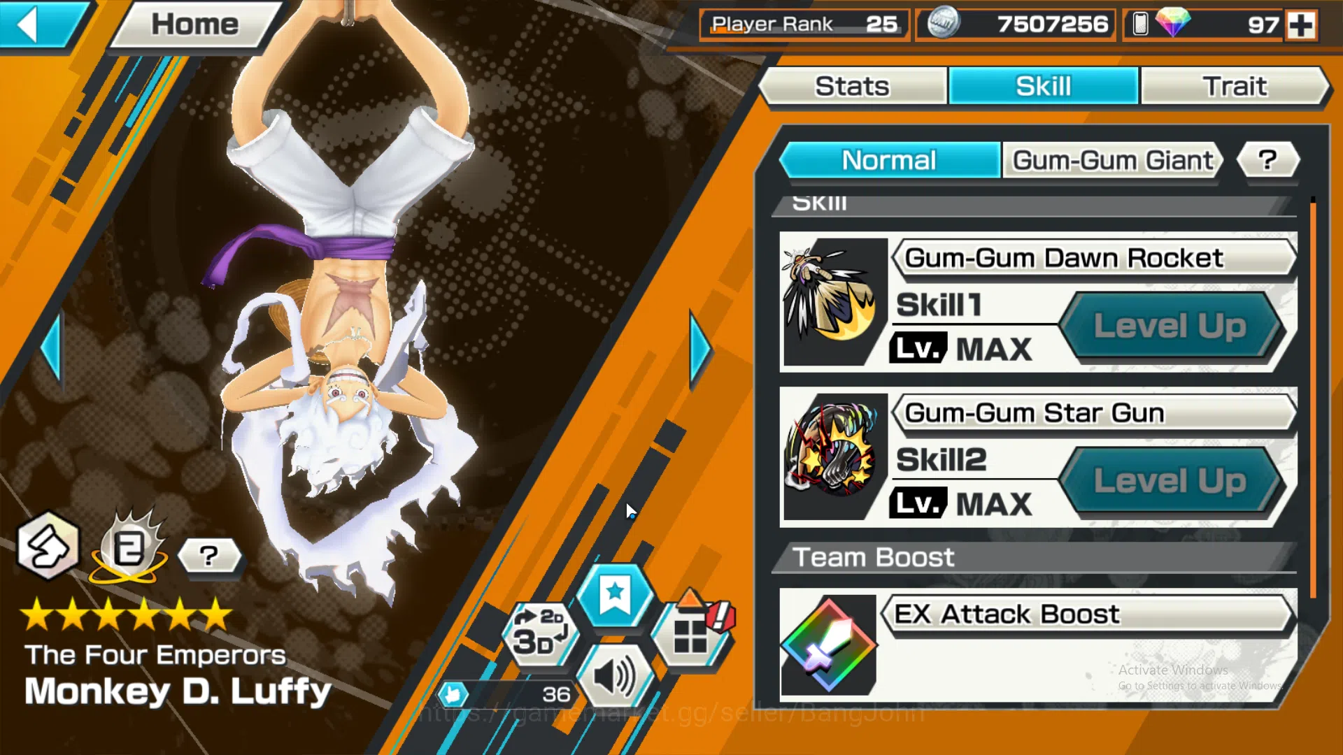 One Piece Bounty Rush Accounts GLOBAL | many ex, four emperor luffy, borsalino, a image 9