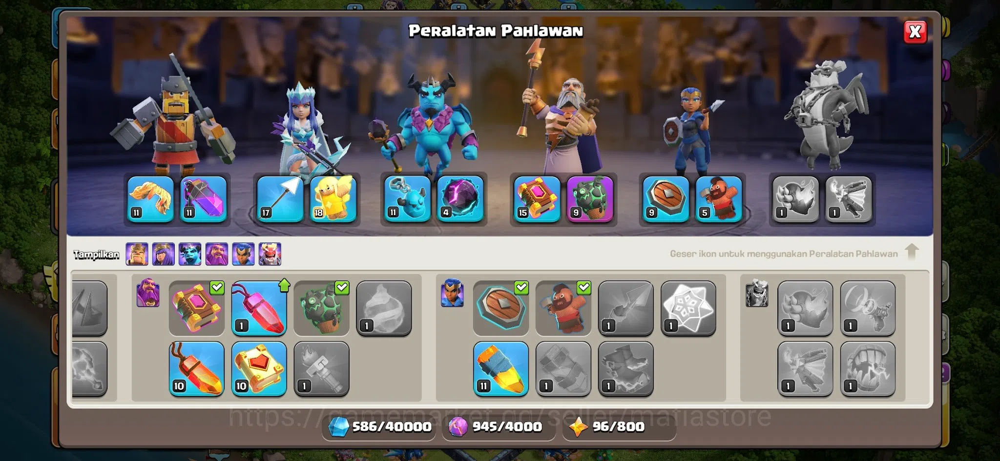 Clash of Clans Accounts TH13: Minion Prince Lv48 (5th Hero) MaxEq: RageV11 image 14