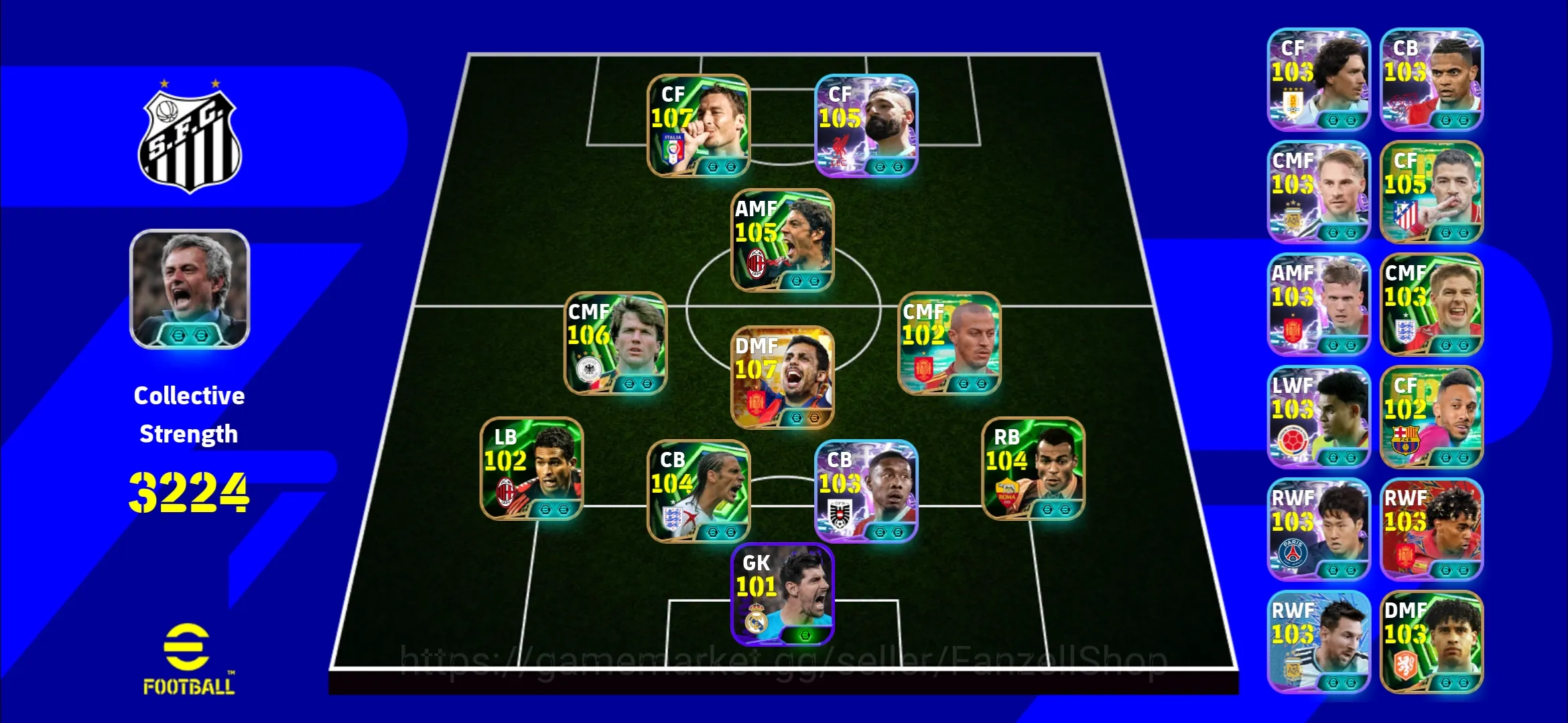 Buy eFootball Accounts - EFB MOBILE [TS 3224] | BIG TIME