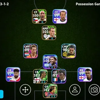eFootball Accounts Legends & Iconic Players Mobile|PW 2973|Rio Ferdinand Epic,David Seaman Epic,Enzo Fernandez ShowT,Lionel