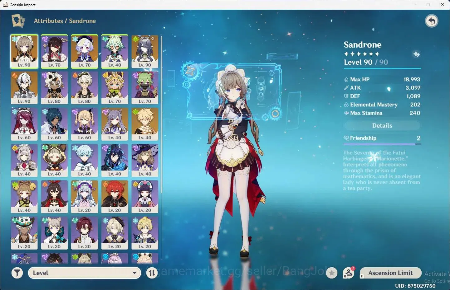 Genshin Impact Accounts Mid Game ASIA |AR 55|3 Limit+ 4 Charstd|Limit(Lauma,Arlecchino C2+Sign)|STD 2