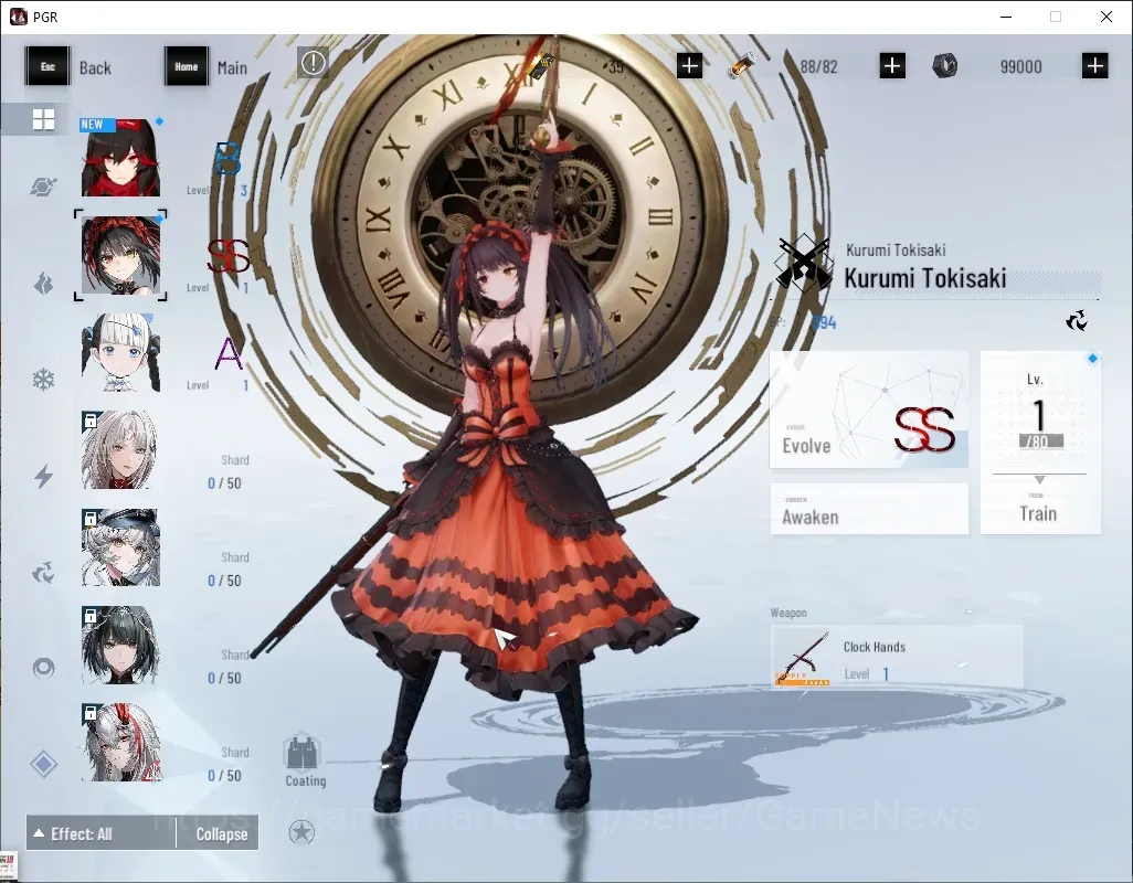 Punishing: Gray Raven Accounts Starter NA Starter Lvl 7| SS Tokisaki Kurumi | 1 S Omniframe Selector |Log Kuro|Take 1