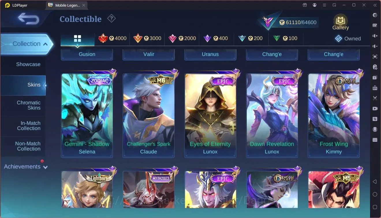 Mobile Legends: Bang Bang Accounts Global|Hero 121|Skin 239|Renowned|Prime Claude|Asp image 11