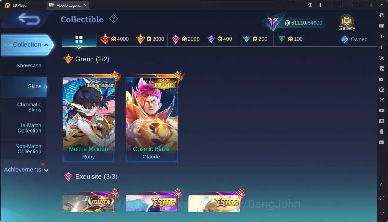 Mobile Legends: Bang Bang Accounts Global|Hero 121|Skin 239|Renowned|Prime Claude|Asp image 15