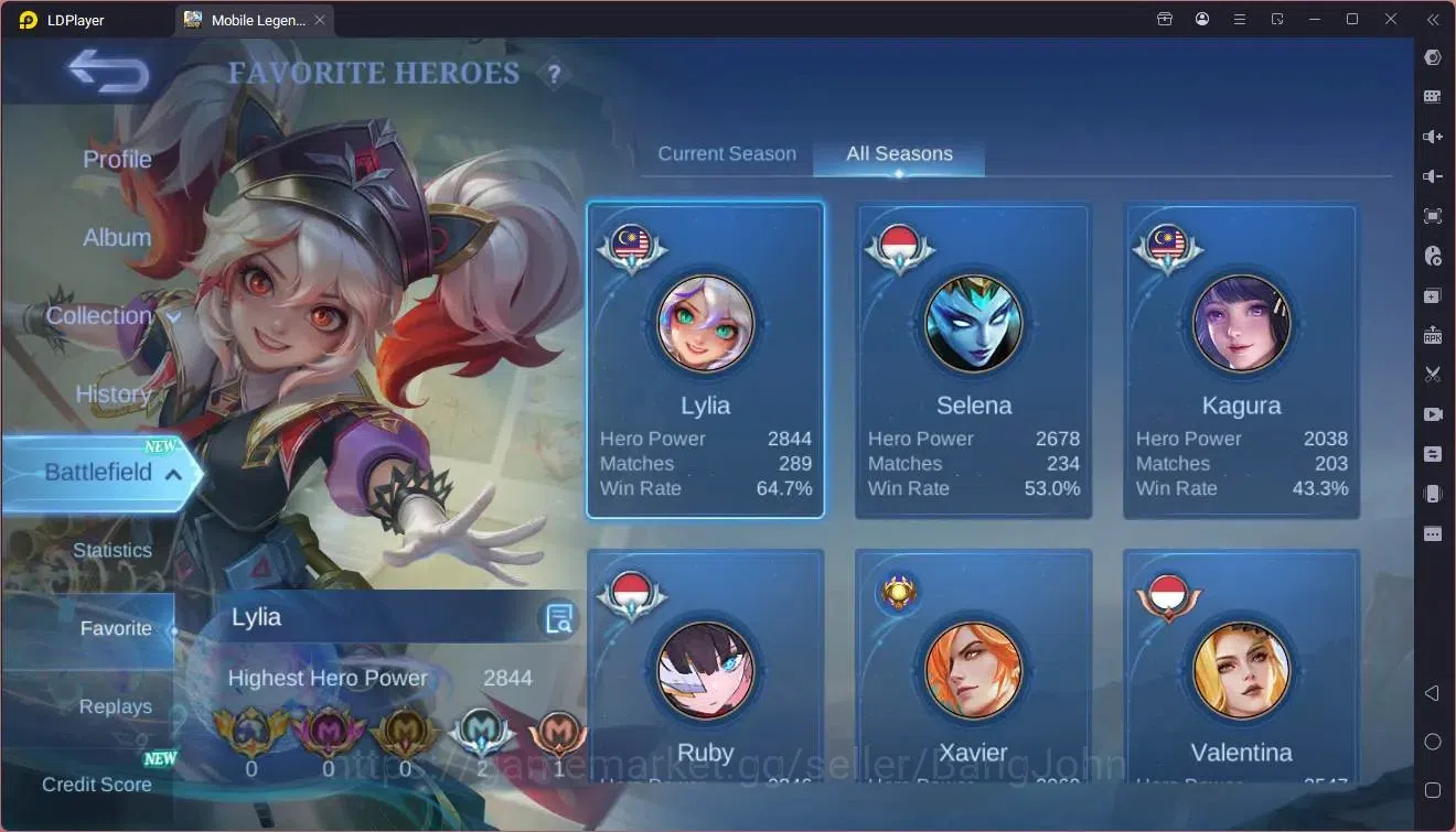 Mobile Legends: Bang Bang Accounts Global|Hero 121|Skin 239|Renowned|Prime Claude|Asp image 19