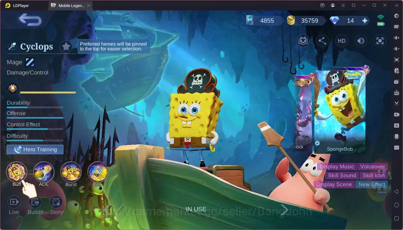 Mobile Legends: Bang Bang Accounts Global|Hero 121|Skin 239|Renowned|Prime Claude|Asp image 2