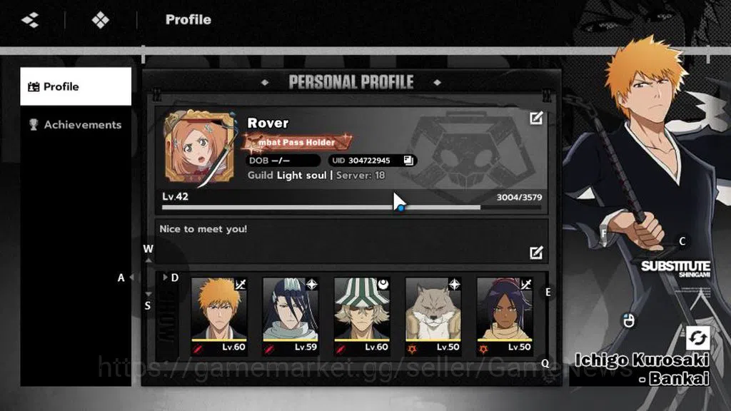 BLEACH: Soul Resonance Accounts Nuverse SEA|6 SSR (Ichigo Bankai+Sign,Urahara+Sign image 1