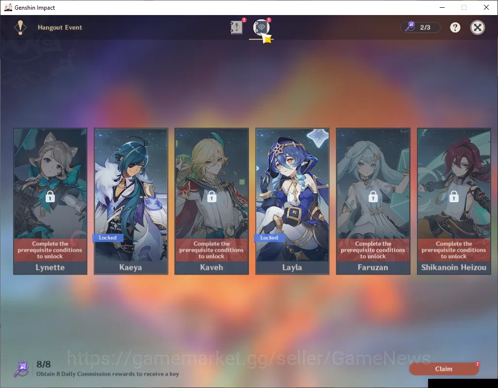 Genshin Impact Accounts ASIA|AR50|7 Limited+3(*5Wep)|Chasca,Mavuika,Furina image 11