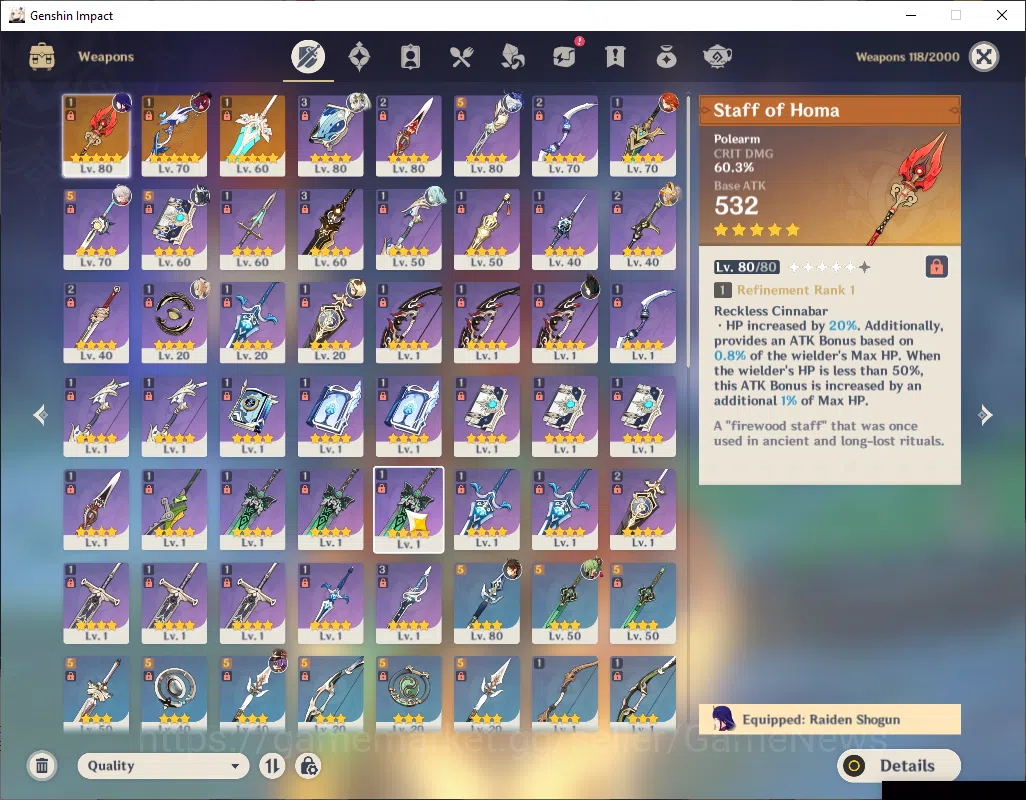 Genshin Impact Accounts ASIA|AR50|7 Limited+3(*5Wep)|Chasca,Mavuika,Furina image 4