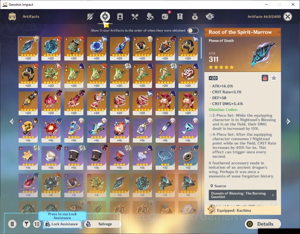 Genshin Impact Accounts ASIA|AR50|7 Limited+3(*5Wep)|Chasca,Mavuika,Furina image 5