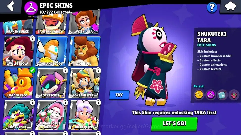 Brawl Stars Accounts 1290 Trophy|15K Bling 148 Gem|23 Brawler 2 Max Lvl image 11