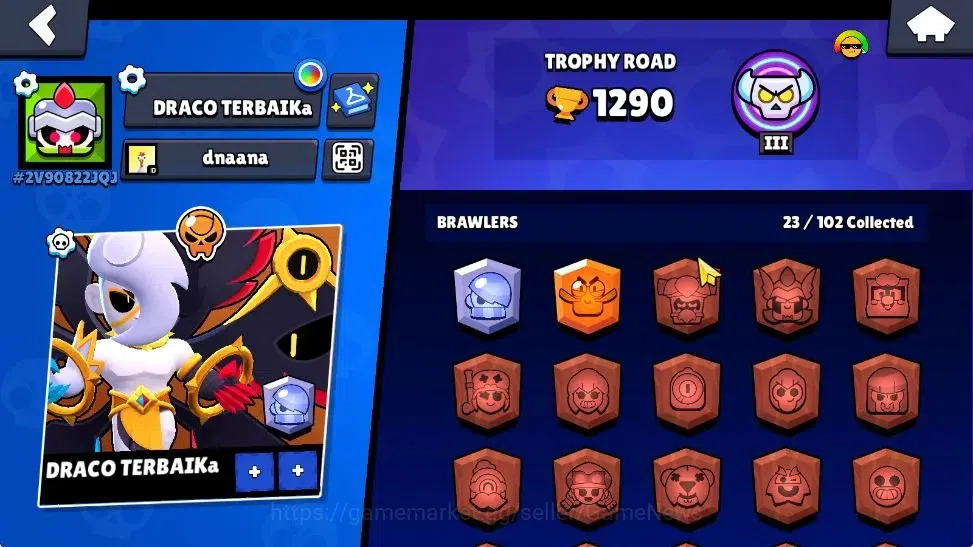 Brawl Stars Accounts 1290 Trophy|15K Bling 148 Gem|23 Brawler 2 Max Lvl image 2