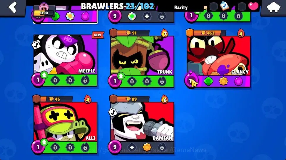 Brawl Stars Accounts 1290 Trophy|15K Bling 148 Gem|23 Brawler 2 Max Lvl image 6