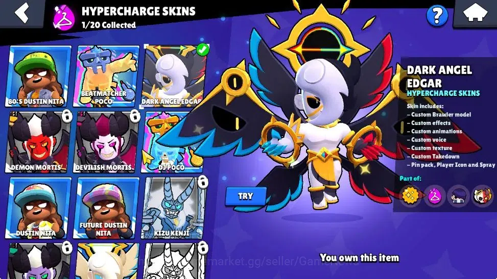 Brawl Stars Accounts 1290 Trophy|15K Bling 148 Gem|23 Brawler 2 Max Lvl image 9