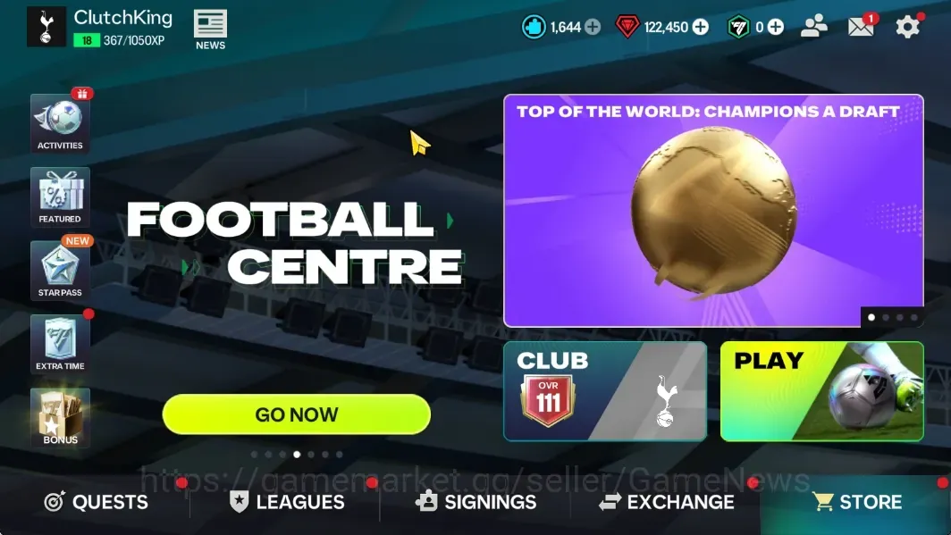 EA SPORTS FC Mobile Accounts Best Starter FC Mobile Wiith 122K Gems 8,4K RUP 18 Draft|TWG(kylian Mbappe,Trincao),Etc|Many 1