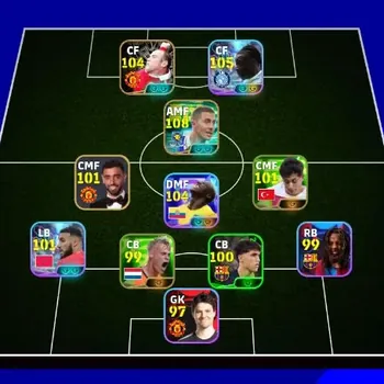 eFootball Accounts Others Mobile|PW 3142|Epic Hazard,Rooney,Massaro,Etc.|ShowTime Doku,M.Caicedo,Kubo,Mazraoui|2026|Check SS