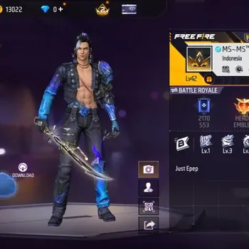 Free Fire Accounts Indonesia | Evo Guns: M1014.BRAY Lv4,MP5-Platinum Divinity Lv2| Bunny BackPack | Collab: Jiraya Bundle