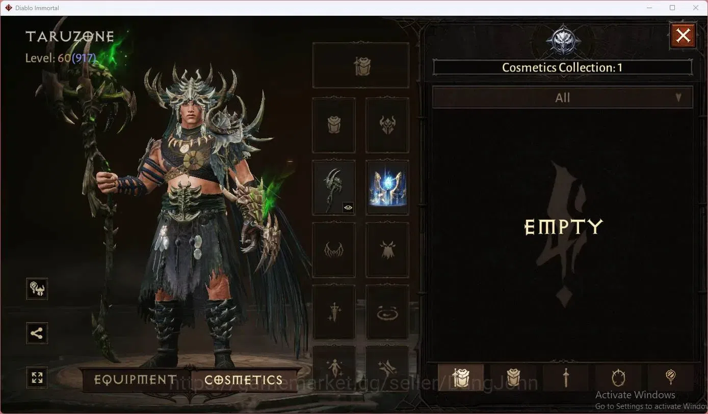 Diablo Immortal Accounts SEA - Vasily | 60 (917) Druid-Vanquisher | CR 47K image 8