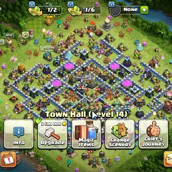 Clash of Clans Accounts High-End LV 167|TH 14|HH 8|Limited Skin|BK 59,AQ 75,MP 50,GW 51,RC 26|BM 21,BC 15|CN ON|Protect