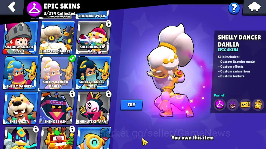 Brawl Stars Accounts 1560 Trophy|24 Brawlers 3 Max Lv [Carl,Jessie,Shel image 13