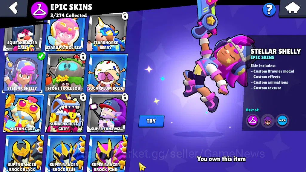 Brawl Stars Accounts 1560 Trophy|24 Brawlers 3 Max Lv [Carl,Jessie,Shel image 14
