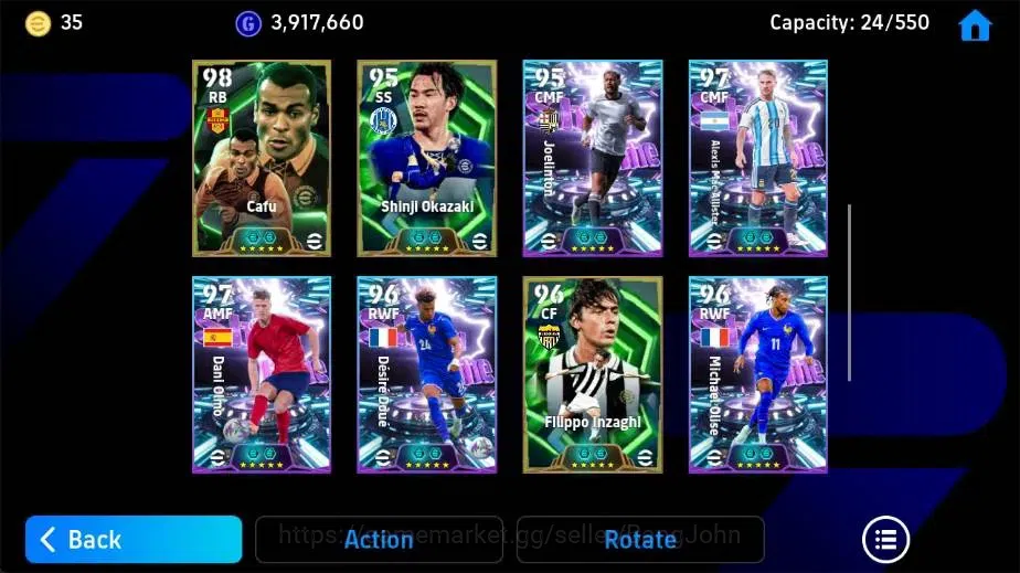 eFootball Accounts Mobile|PW 3193|Pep Guardiola Epic,Steven Gerrard E image 4