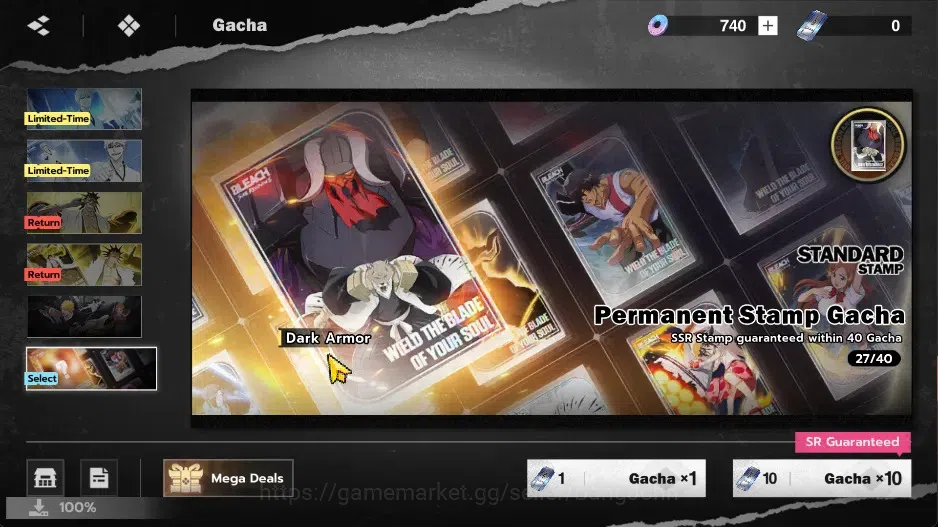 BLEACH: Soul Resonance Accounts NuverseSEA|LV 40|6 SSR [Grimmjow-Resurrc+SignStamp image 3