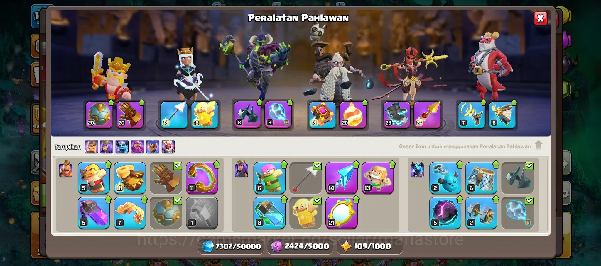 Clash of Clans Accounts TH15 AQ93 BK91 GW60 RC41 w/ L21/L27 Hero Equipment image 15