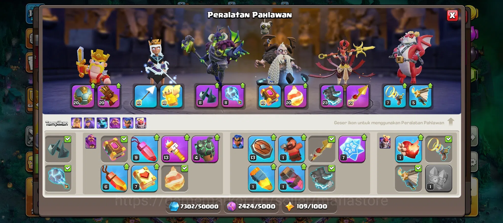 Clash of Clans Accounts TH15 AQ93 BK91 GW60 RC41 w/ L21/L27 Hero Equipment image 16