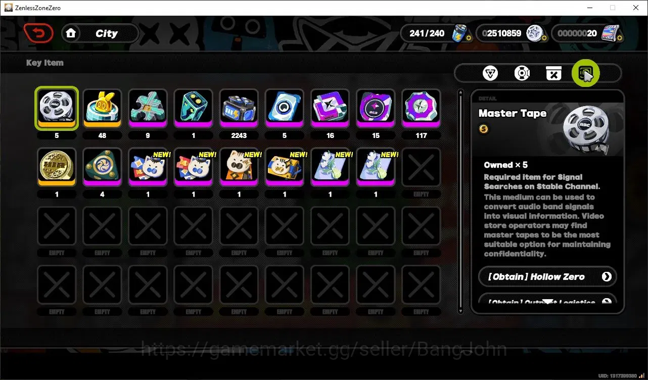 Zenless Zone Zero Accounts Starter ASIA | 1 Limit(Ye Shunguang)+sign,8 A-Class Lv.10|1 S-Rank Bangboo|Mc Wise| All Unset 16