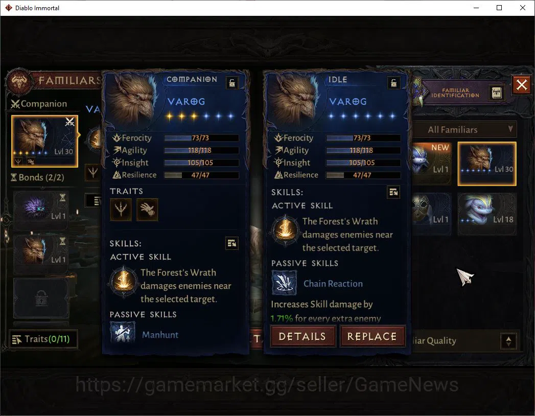 Diablo Immortal Accounts NA-High Heaven|CS ON|Lv60(501)|Demon Hunter|CR 33k image 3